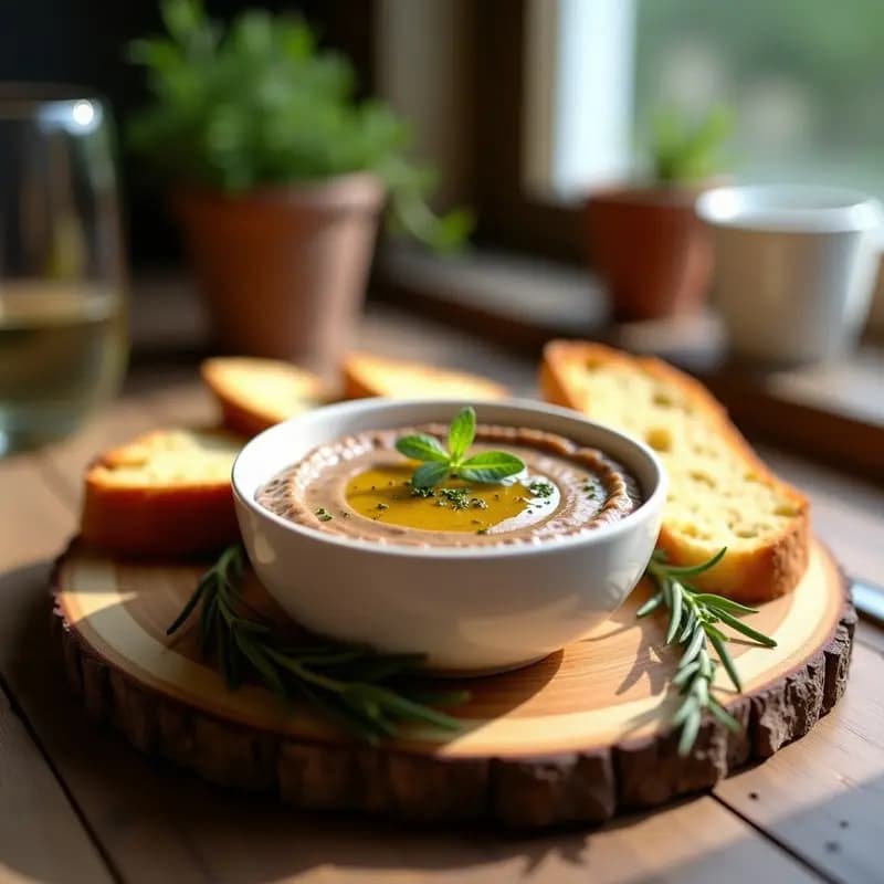 Paté de Higado de Pollo y Hierbas Provenzales: Aperitivo Francés en Thermomix