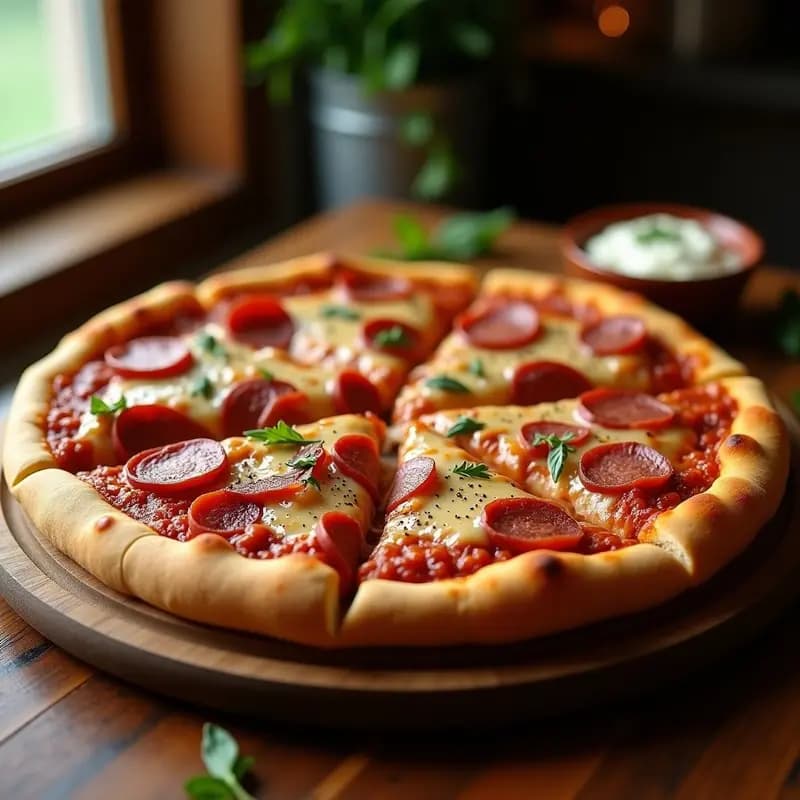 Pizza 5 Carnes con Salsa Barbacoa y Queso Fundido: Receta de Comida Basura para Amantes de la Carne