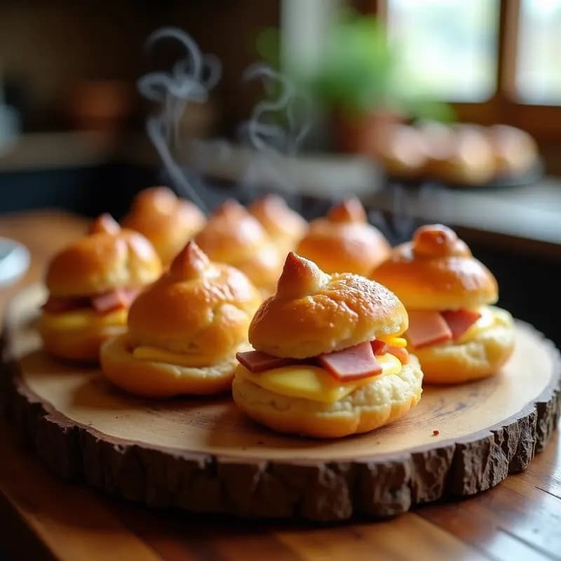 Profiteroles de Queso Gruyère y Jamón Serranito: Aperitivo Francés Gourmet en 20 Minutos