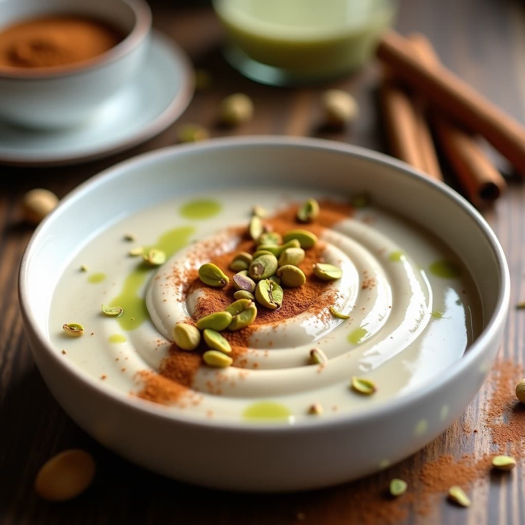 Pudín de Chía con Leche de Pistacho y Canela: Desayuno Sin Lactosa y Alto en Omega-3