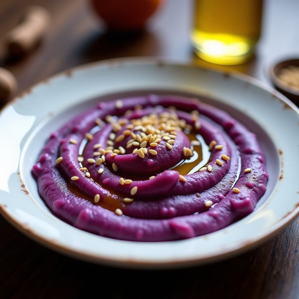 Puré de Batata Morada con Leche de Avena: Receta Sin Lactosa y Vegana en Thermomix