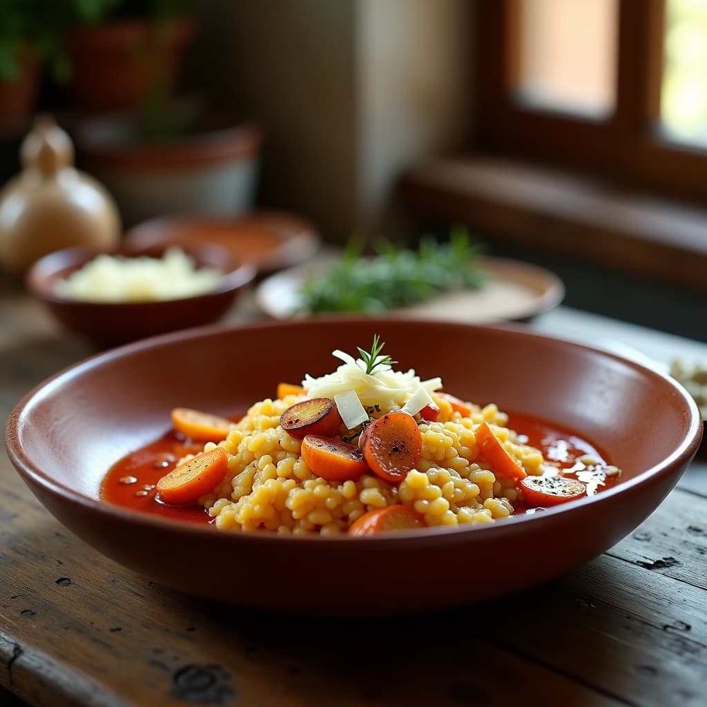 Risotto de Calçots y Romesco: Receta en Airfryer sin Remover en 30 Minutos