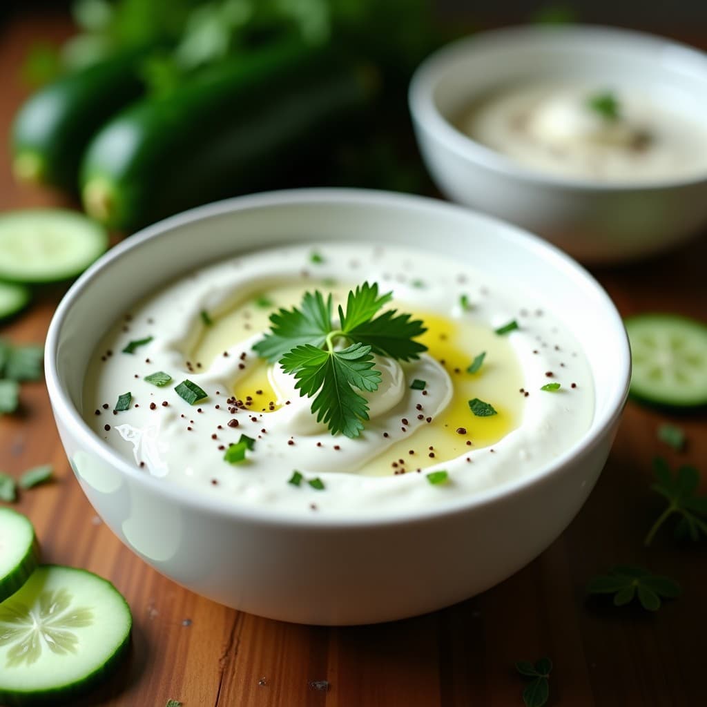 Salsa de Yogur Griego con Hierbas Frescas: Receta para Acompañar Carnes y Ensaladas en 5 Minutos