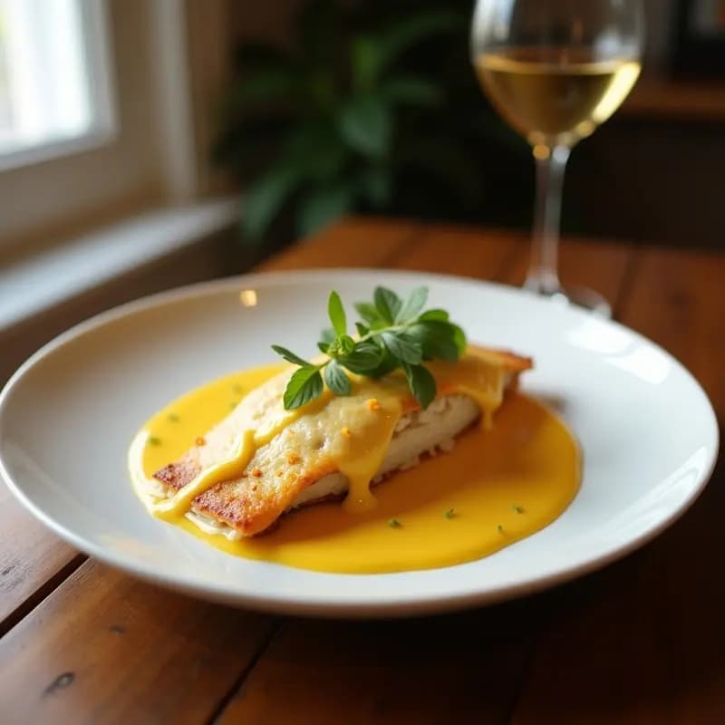 San Jacobo casero dorado y crujiente cortado por la mitad, mostrando el relleno de jamón cocido y queso Emmental fundido, servido en un plato blanco con fondo rústico.