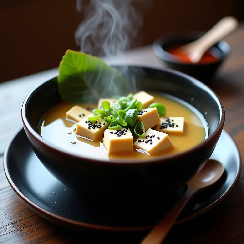 Sopa de Misoshiru con Tofu y Hongos Shiitake Deshidratados: Receta Japonesa Antiinflamatoria