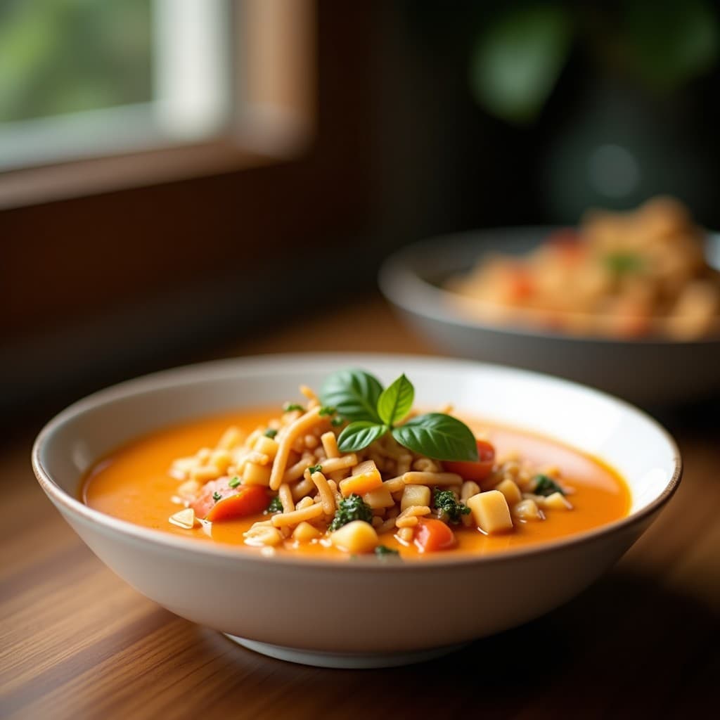 Sopa Tailandesa de Coco y Curry: Receta Rápida y Antiinflamatoria en 20 Minutos