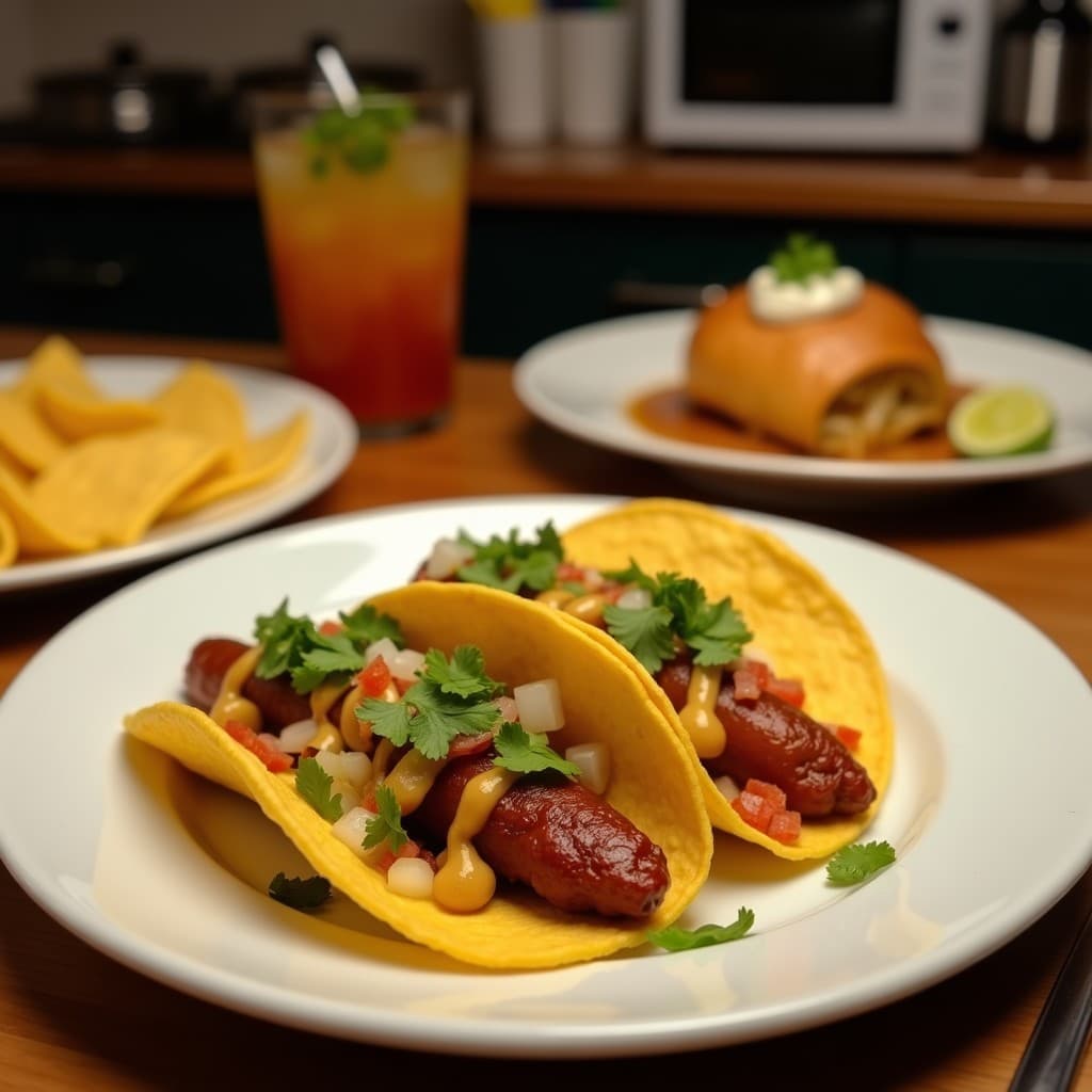 Tacos Dorados de Averrhoa Bilimbi: Receta Exótica con Salsa de Tamarindo en Airfryer