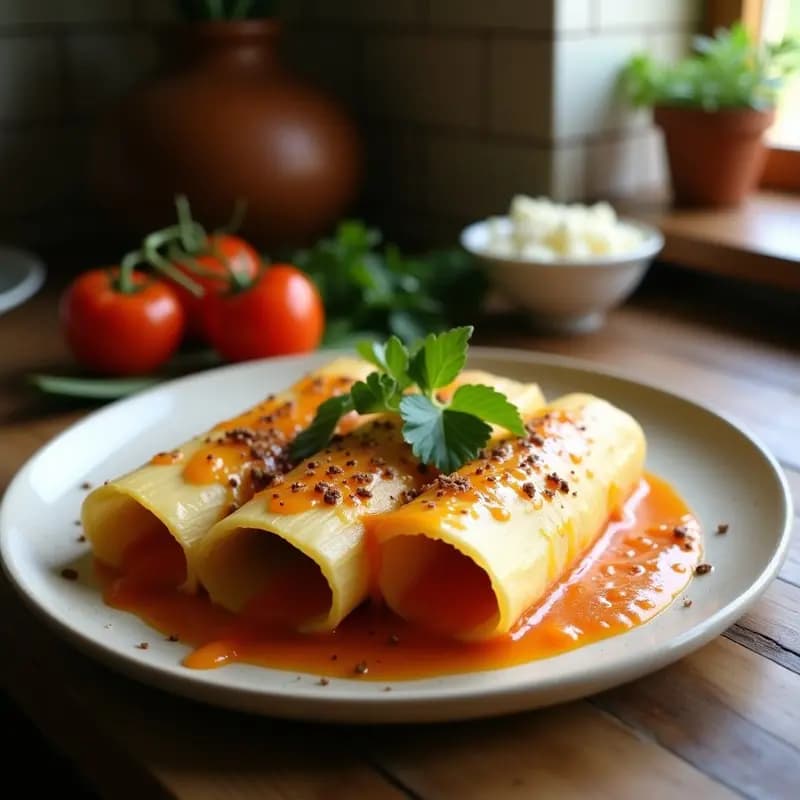 Tamales de amaranto y queso de chía envueltos en hoja de plátano, abiertos para mostrar el relleno dorado y cremoso, sobre un plato de barro con cilantro fresco. Receta mexicana vegana alta en proteína.