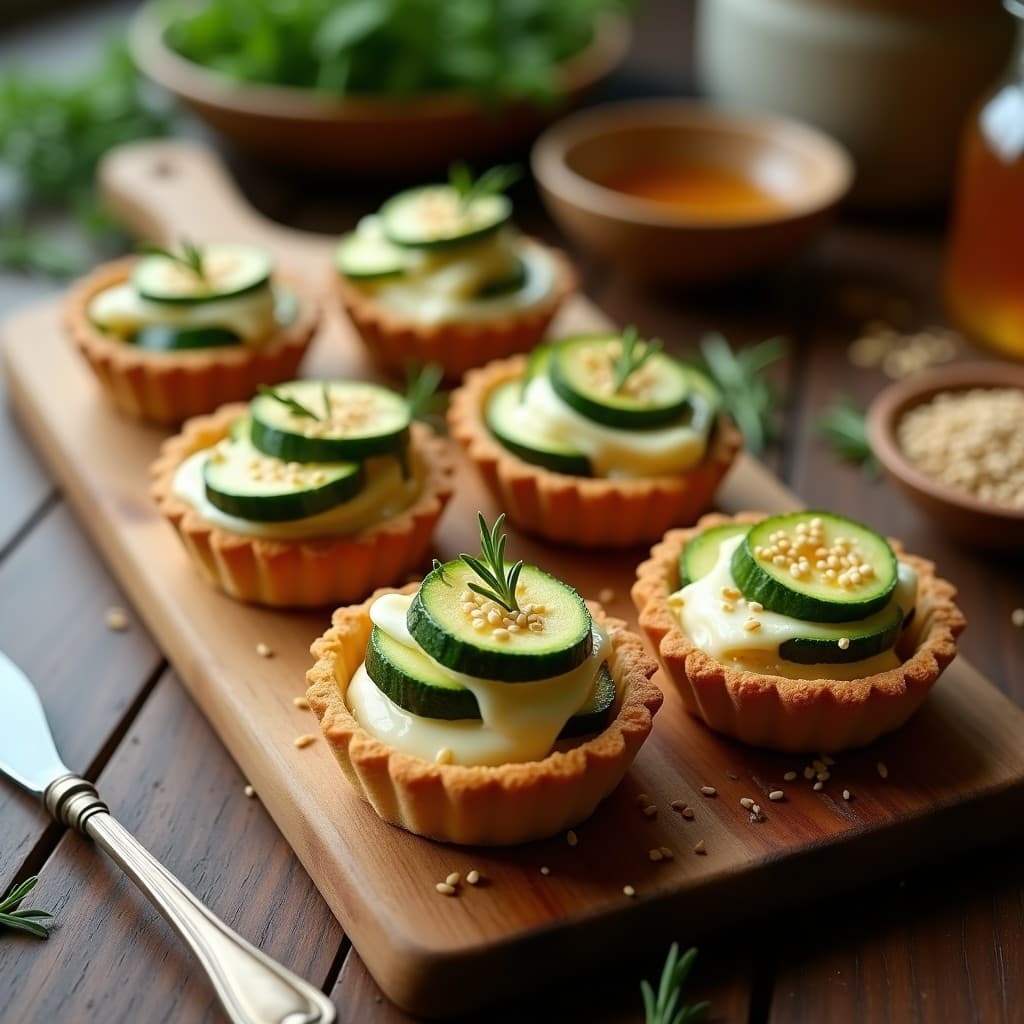 Tartaleta de Calabacín y Queso de Cabra: Receta Sin Gluten con Base de Almendra Crujiente