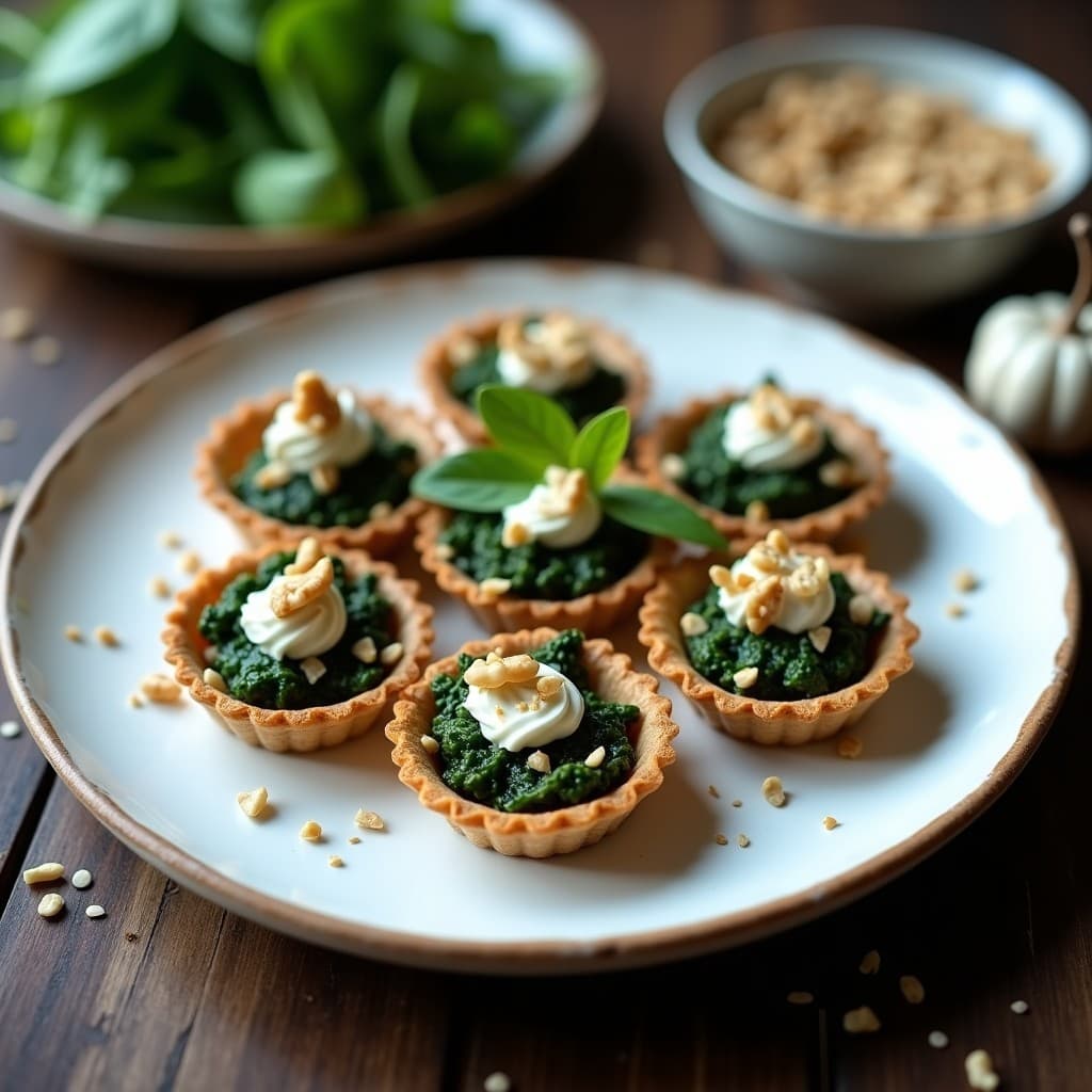 Tartaletas de Espinaca y Queso de Cabra: Receta al Horno Sin Masa y Alta en Proteína
