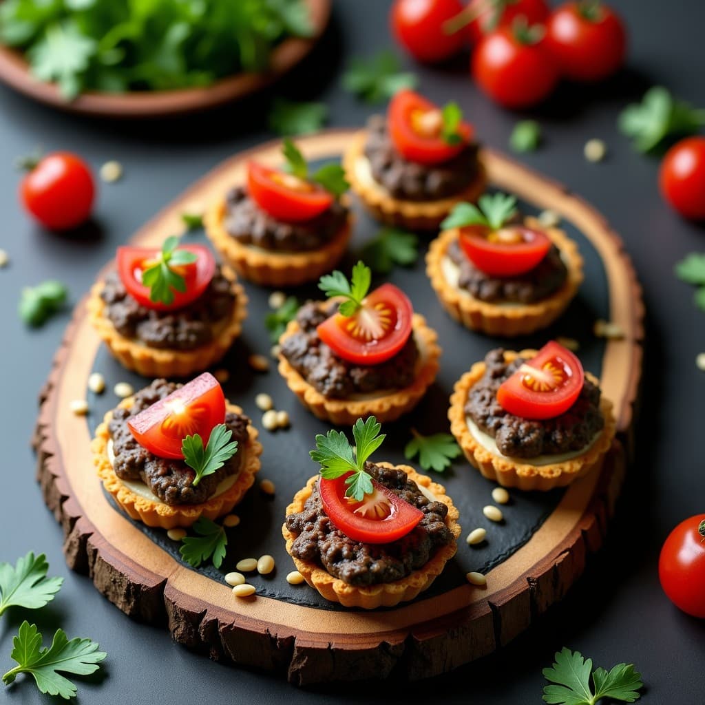Tartaletas de Base de Semillas de Girasol con Pâté de Hongos y Ajo Negro: Receta Crudivegana
