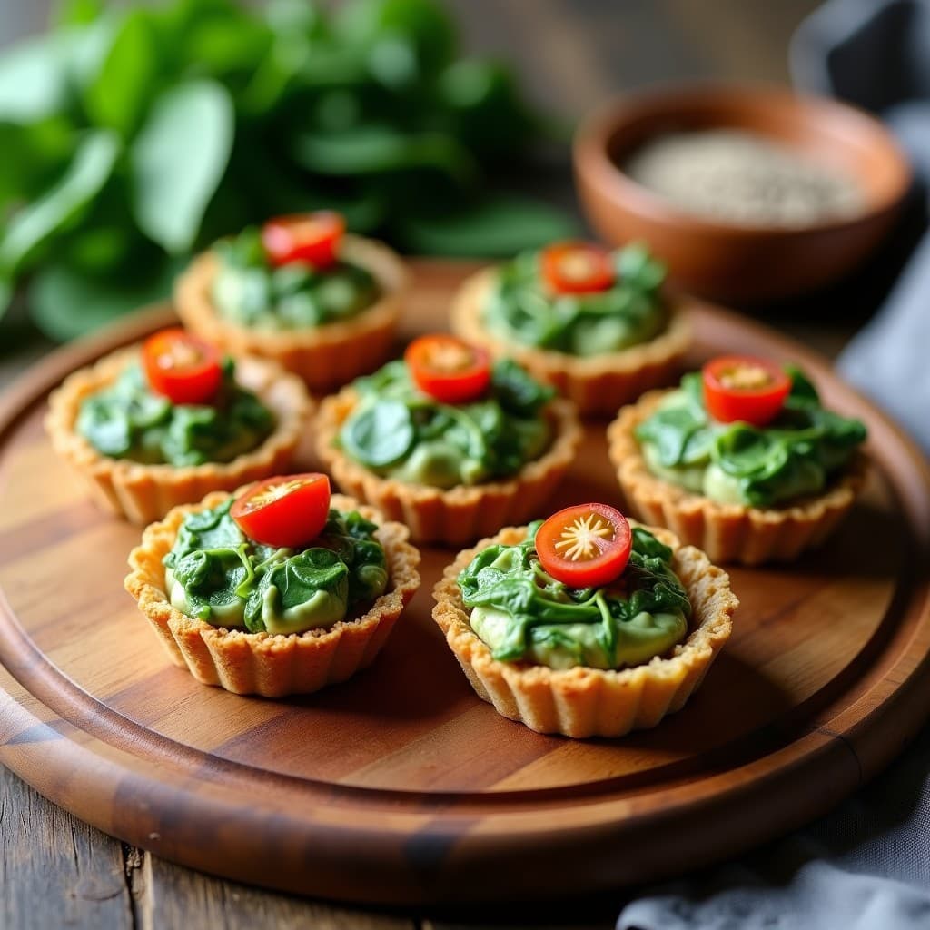 Tartaletas Veganas de Espinacas y Tofu Sedoso: Receta Sin Horno y Alta en Proteína