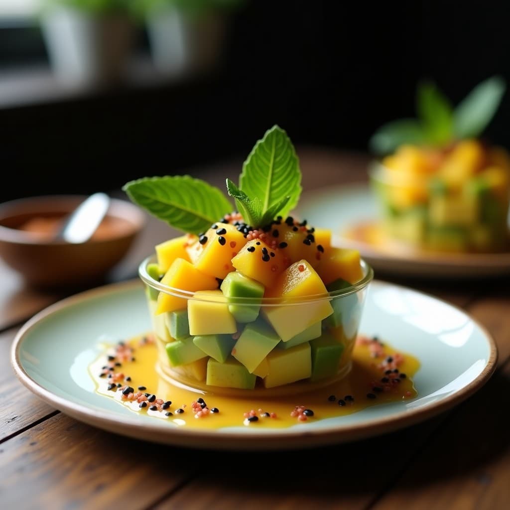 Tartar de Aguacate y Mango con Salsa de Tamarindo: Receta Crudivegana y Alta en Vitamina C