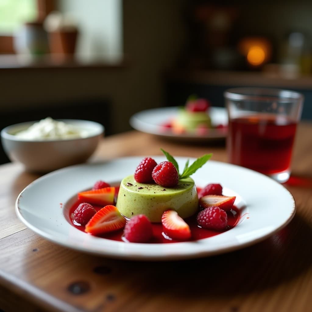 Tiramisú de Matcha y Frutos Rojos: Postre Vegano sin Huevos y Alta en Antioxidantes