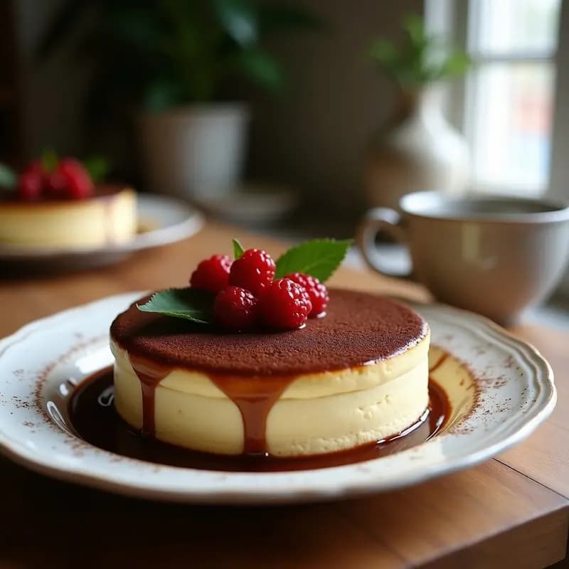 Torta Caprese keto de almendra y frambuesa con glaseado de chocolate 85%, cortada en porciones, mostrando su interior húmedo y las frambuesas distribuidas. Decorada con frambuesas frescas y virutas de chocolate sobre fondo rústico.