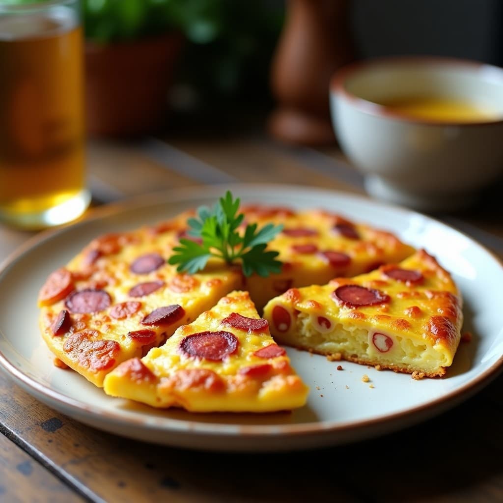 Tortilla Española con Chorizo: Receta en Olla Exprés en 20 Minutos