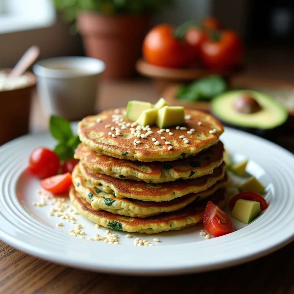 Tortitas de Lentejas Rojos y Espinacas: Desayuno Sin Gluten y Alto en Hierro