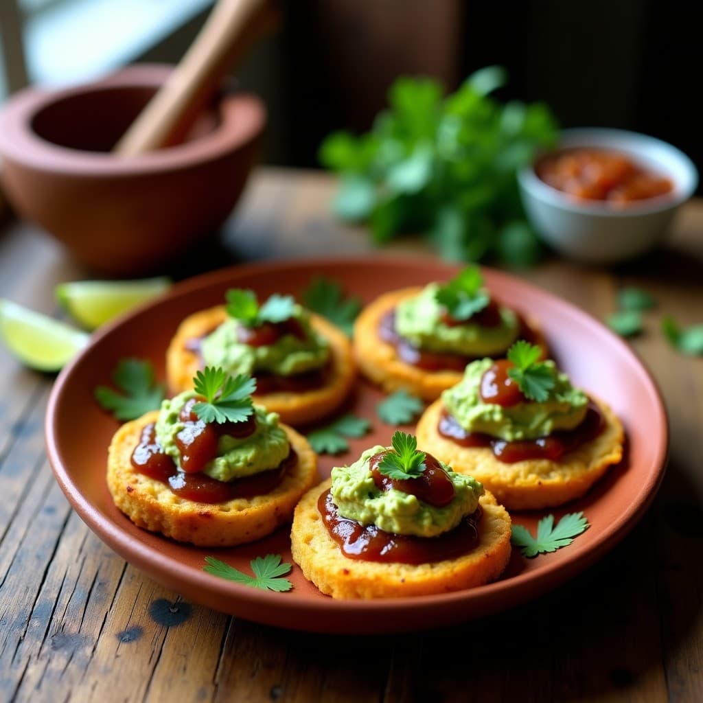 Tortitas de Maíz con Guacamole y Salsa de Chile: Receta Mexicana Sin Gluten