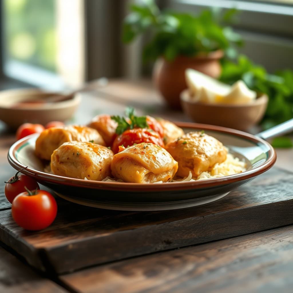 Albóndigas de Pollo en Salsa
