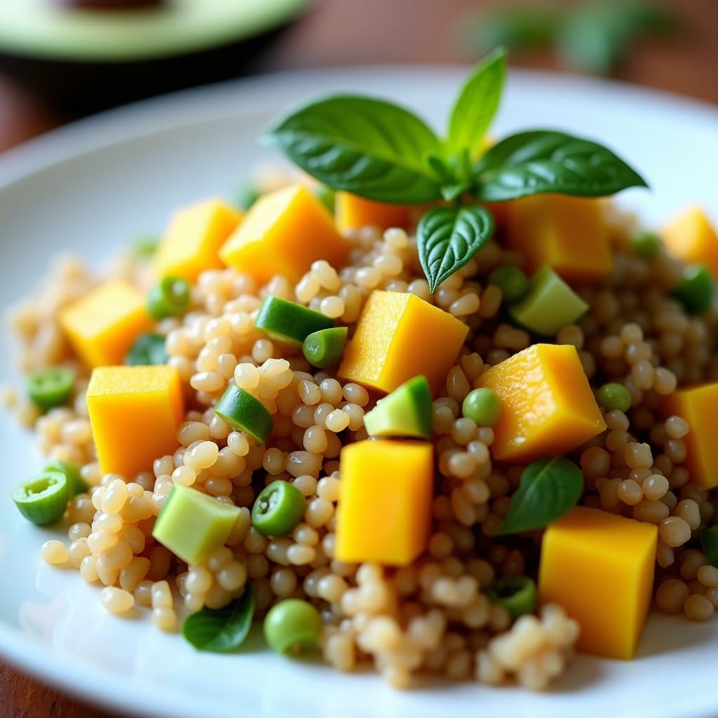 Ensalada de Quinoa y Mango en 20 Minutos: Receta Fresca y Saludable