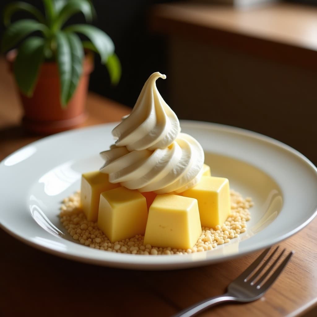 Helado de plátano casero cremoso y saludable con plátanos maduros y toppings de cacao puro y nueces