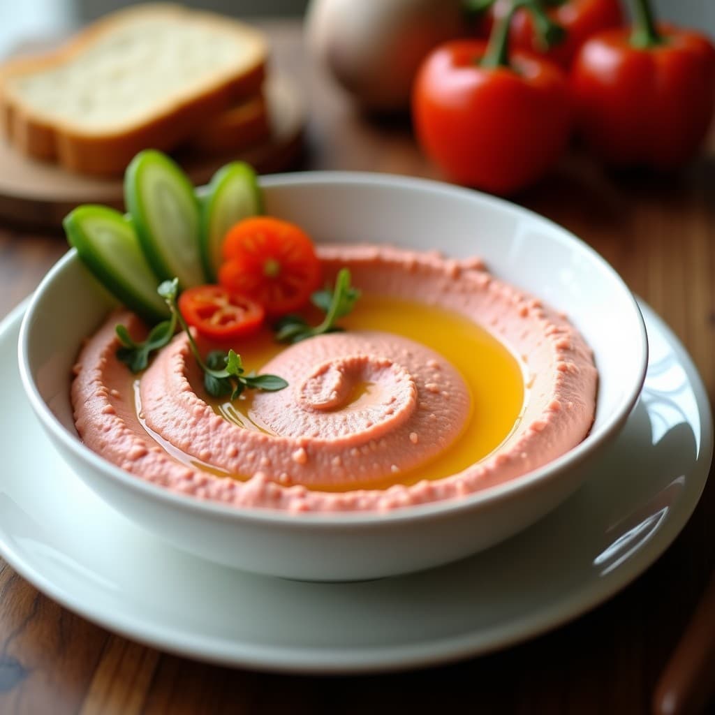 Hummus rosa de remolacha con crudités, receta vegana y baja en calorías, preparada en 5 minutos