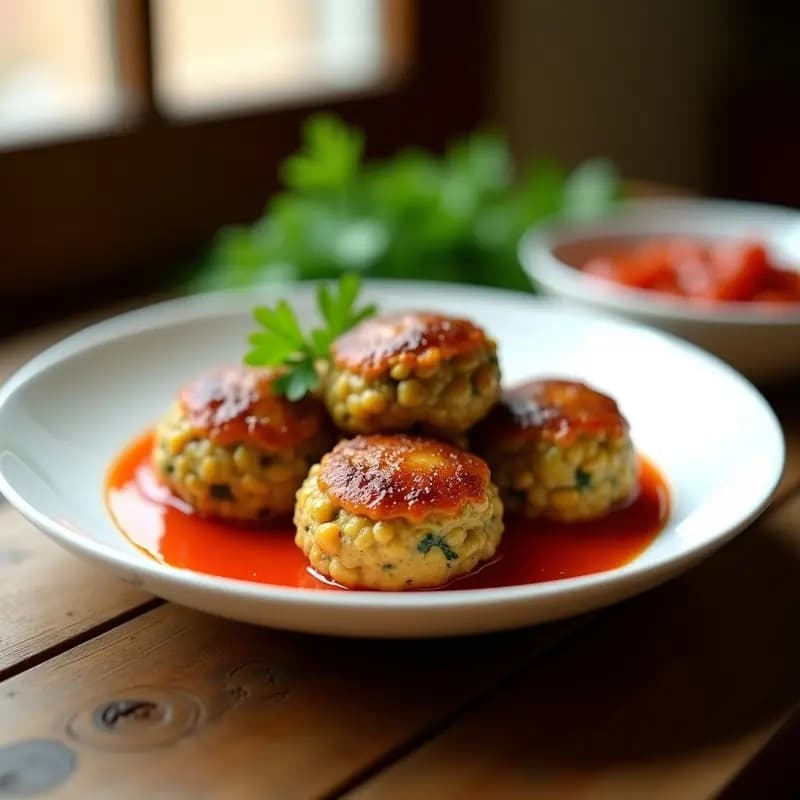 Albóndigas de Lentejas Rojas y Calabacín: Receta en Olla Exprés Sin Lactosa y Baja en Calorías