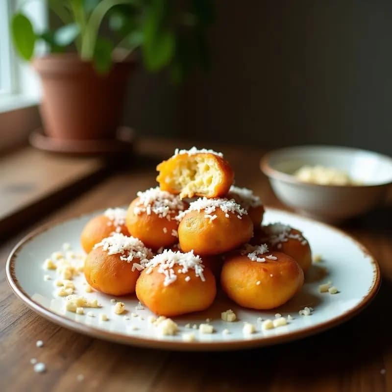 Arequipes Colombianos con Panela y Coco Rallado: Dulce Tradicional Sin Refinar