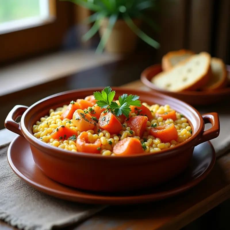 Arroz Caldoso con Bogavante y Ñoras: Receta de Pesca Gallega Auténtica y Reconfortante