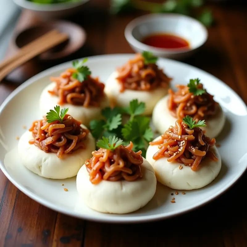 Bao Bun de Pato Pekín y Hojaldre de Cebolla: Receta China Gourmet para Impresionar