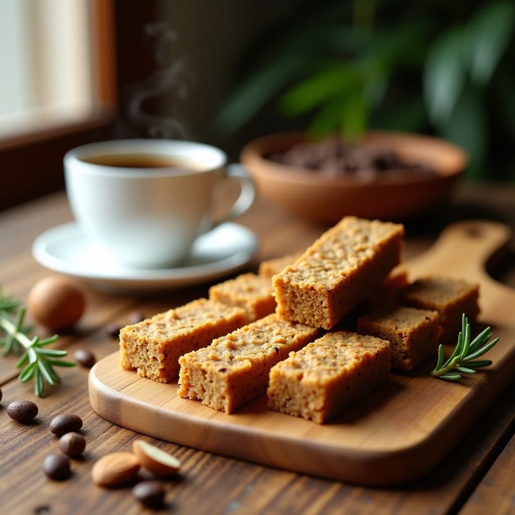 Barritas Energéticas de Café y Harina de Grillo: Snack Futurista Alto en Proteínas