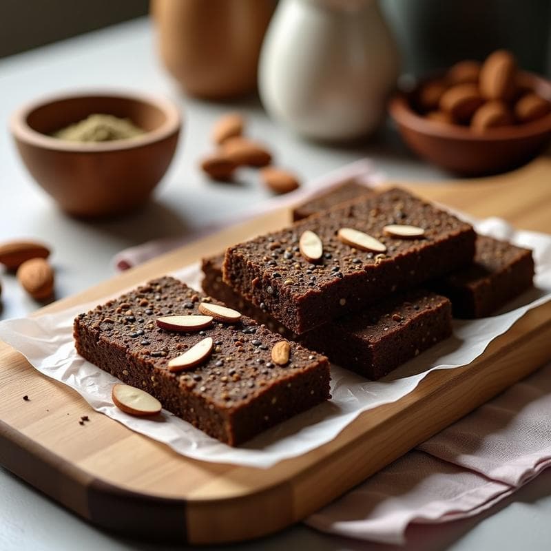 Barritas Energéticas de Caoba y Semillas de Chía: Snack Crudivegano para Deportistas