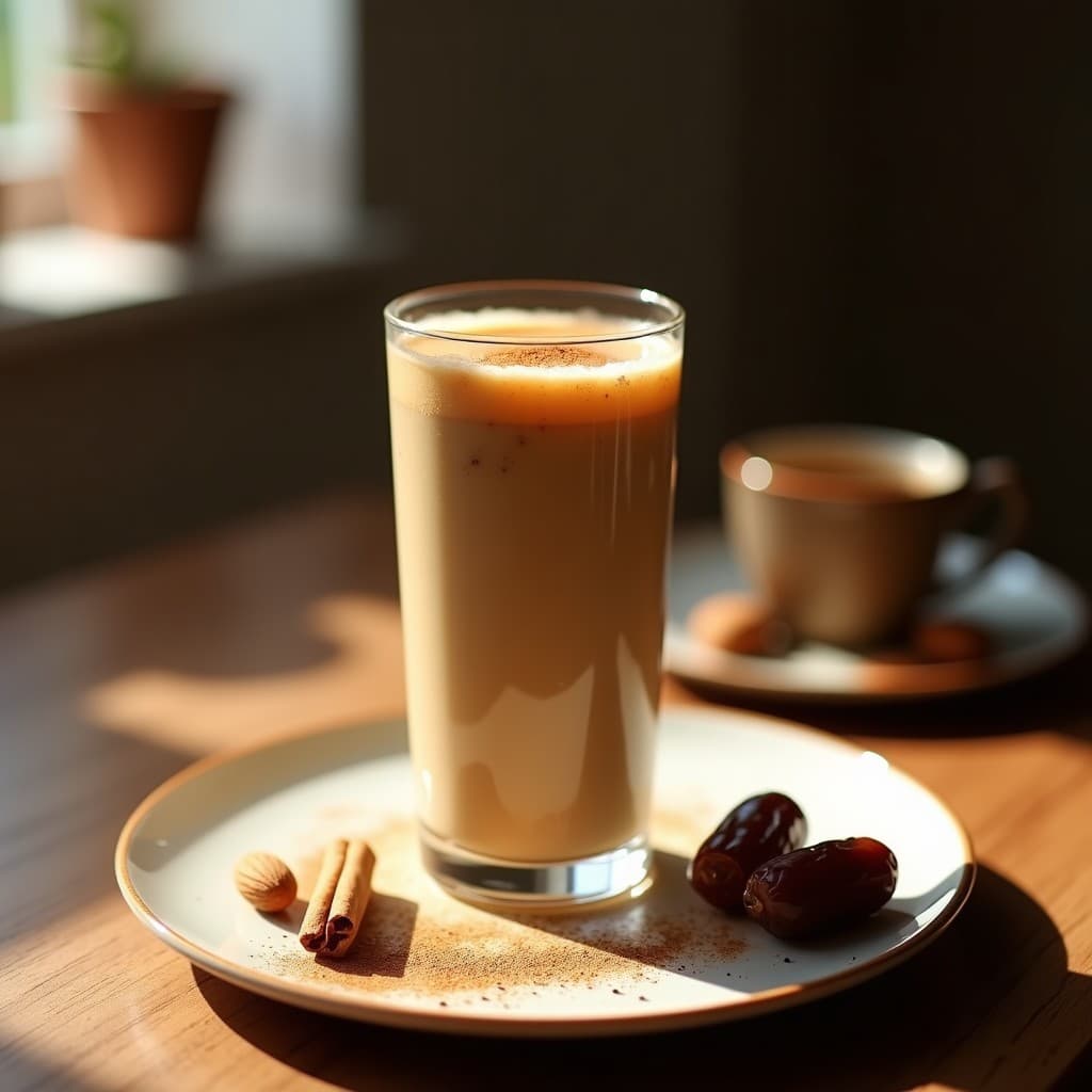 Batido de Café con Dátiles y Canela: Bebida Energizante Keto Sin Lácteos