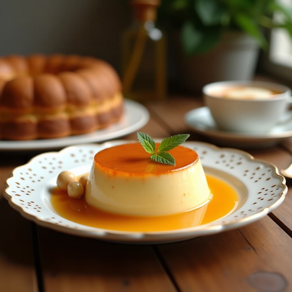 Vaso transparente con bebida de cashew y canela ultracremosa, espuma sedosa en la superficie, decorada con una rama de canela y semillas de vainilla, fondo rústico con telas de lino y anacardos enteros.