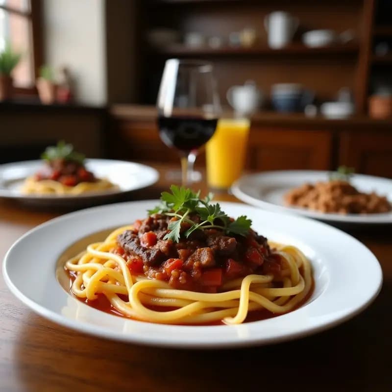 Cazuela de barro humeante con berza Julio madrileña, trozos de repollo, patatas enteras, garbanzos, morcilla de cebolla y costilla de cerdo en un caldo espeso y dorado. Plato tradicional de cuchara para invierno.