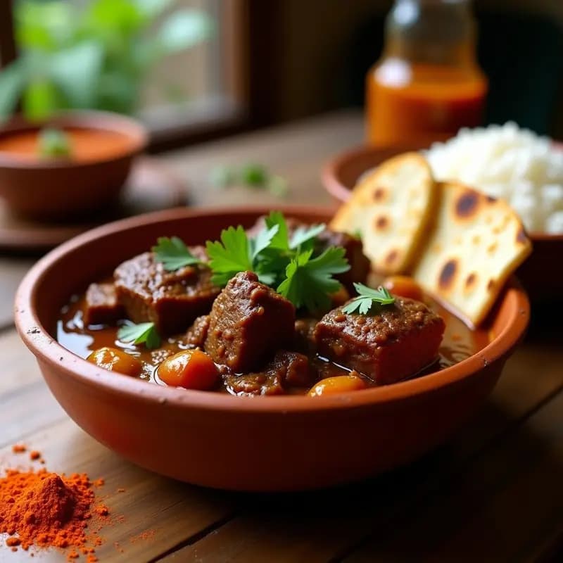Bhuna Gosht Indio con Cordero y Especias: Receta en Olla Express con Toque Picante