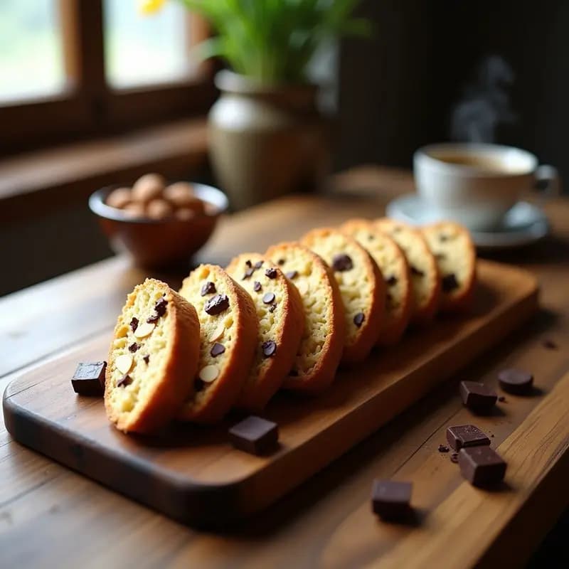 Biscotti de Almendra y Chocolate Negro: Receta Sin Harina y Crujiente en 30 Minutos