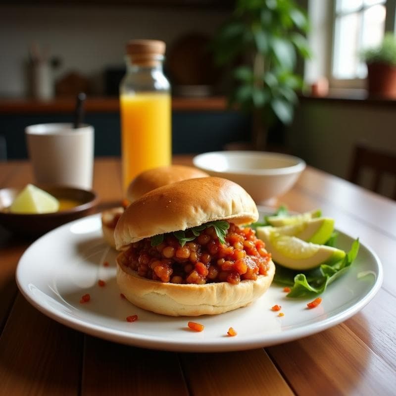 Bocadillo de Pulled Pork de Jackfruit con Salsa Barbacoa: Receta Vegana en Olla Express