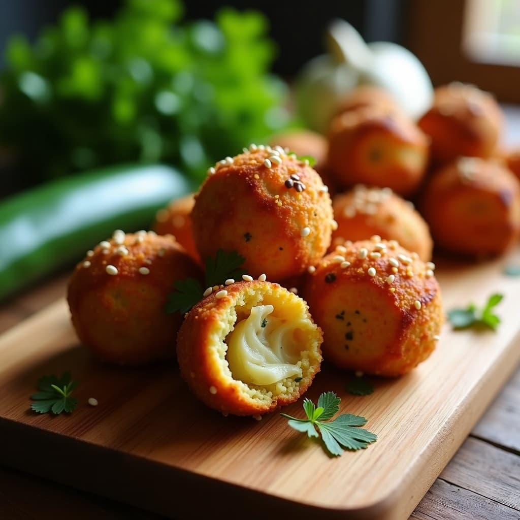 Bolitas de Quinoa y Calabacín: Snack Vegano al Horno Sin Gluten