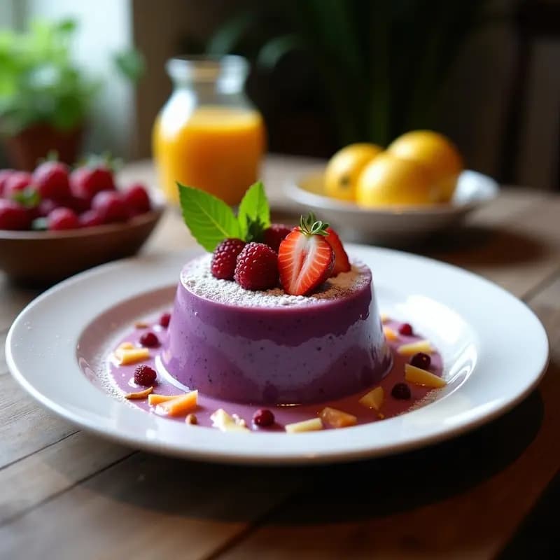 Bowl de Chía Morada con Leche de Coco y Frutos Exóticos: Desayuno Antioxidante Instagrameable