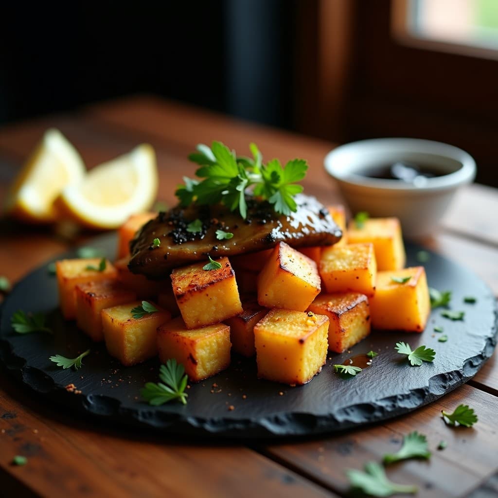 Bravas de Bonito con Alioli de Ajo Negro: Tapa Española Innovadora en Airfryer