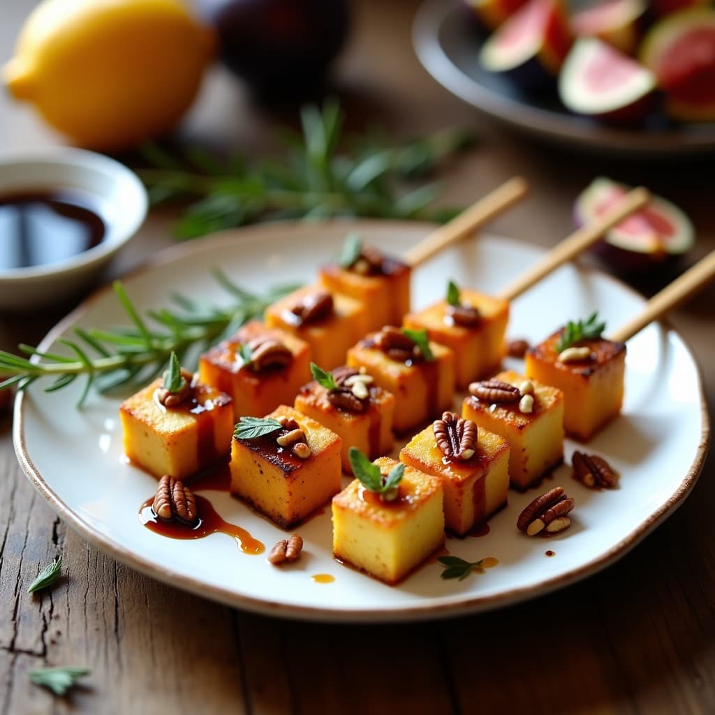 Brochetas de Halloumi y Higos: Receta en Airfryer con Miel de Trufa en 12 Minutos