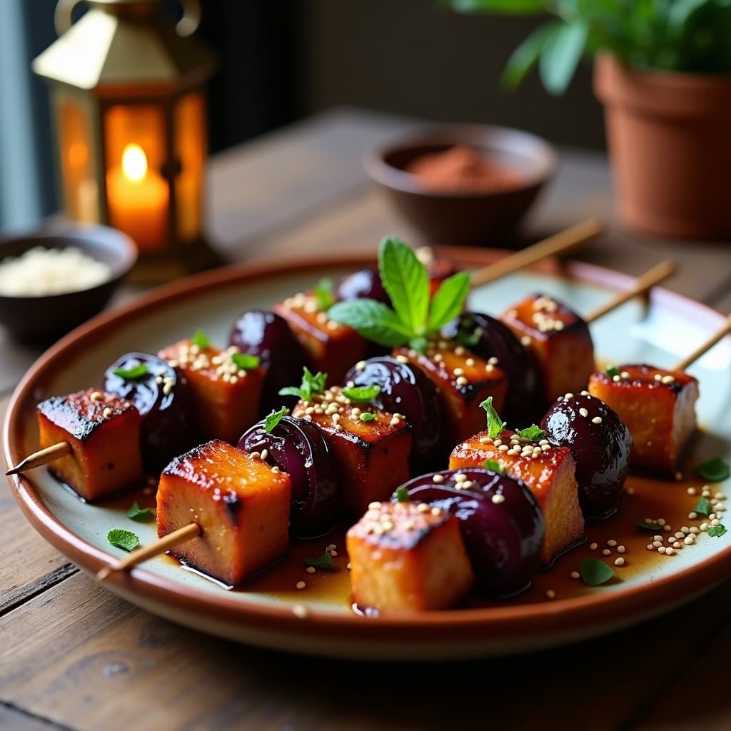 Brochetas de Ternera con Ciruelas Pasas: Receta Marroquí en Airfryer Dulce-Salada
