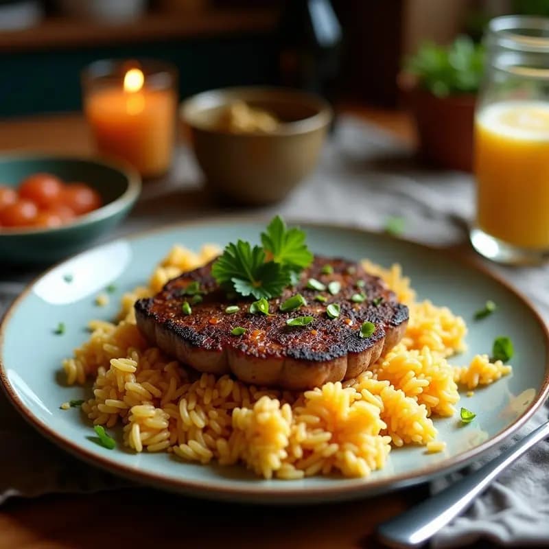 Brohie de Cordero con Arroz Basmati y Salsa de Mentole: Receta Iraní para Ocasiones Especiales