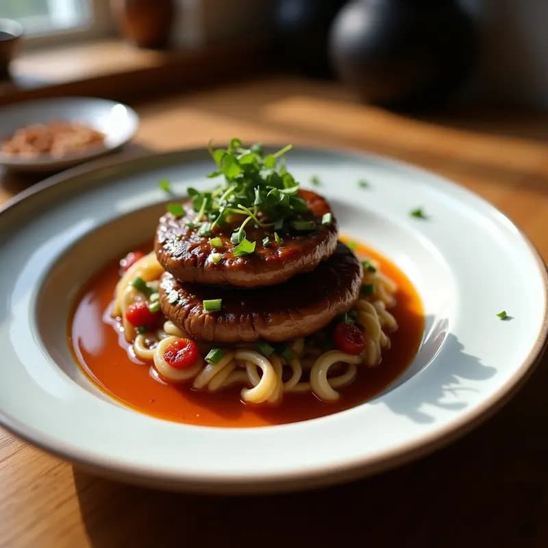 Bulgogi Coreano de Champiñones Portobello: Receta vegana con marinada dulce y picante