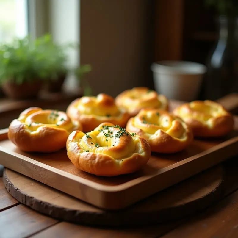 Chroesgyja rellena de queso Sulguni, pan georgiano en forma de barco al horno, con masa dorada y queso fundido burbujeante, espolvoreado con semillas de sésamo.