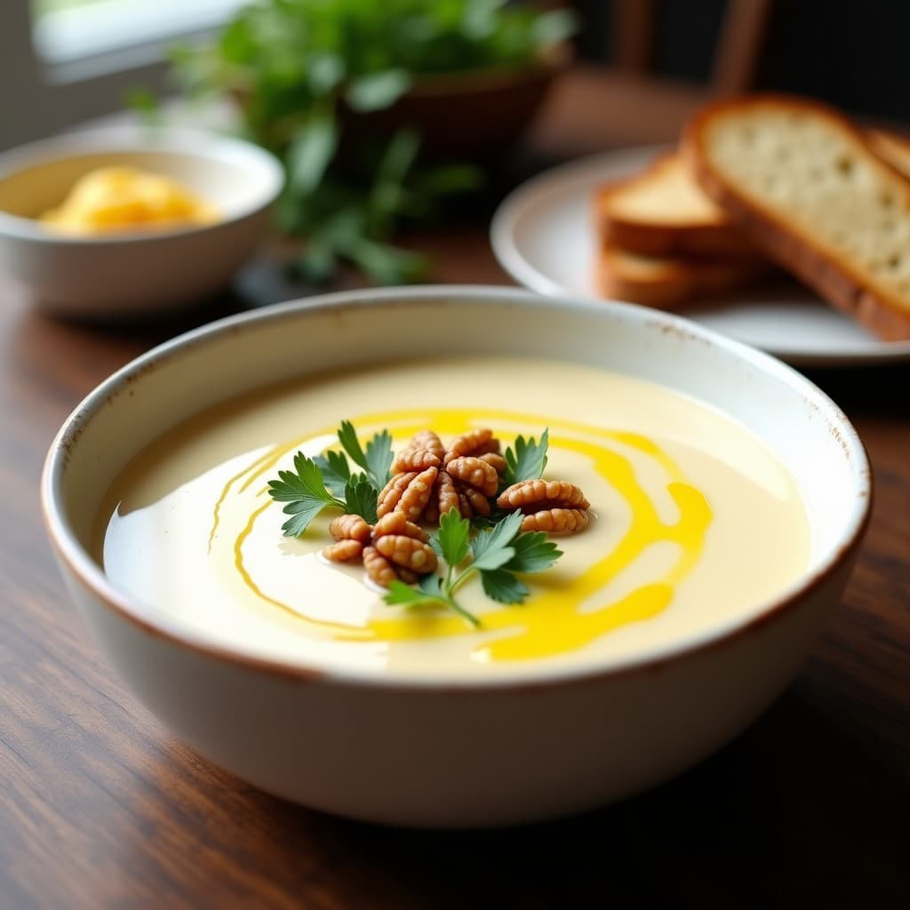 Crema de Apio Nabo y Nueces con Toque de Nuez Moscada: Receta en Thermomix y Sin Lactosa