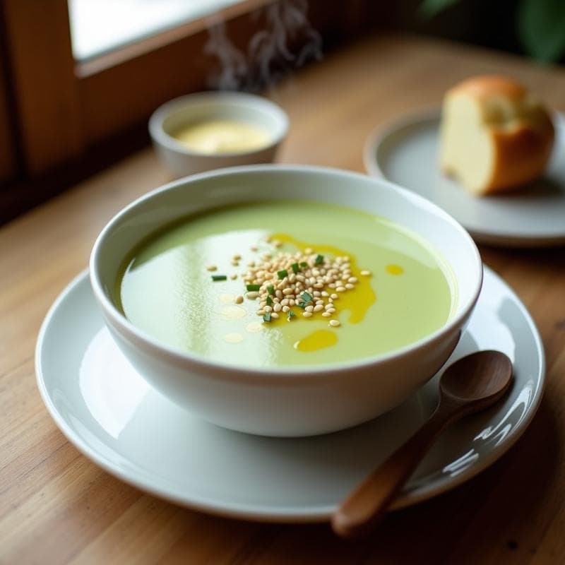 Crema de Apio y Patata con Toque de Wasabi: Receta en Thermomix Sin Lácteos