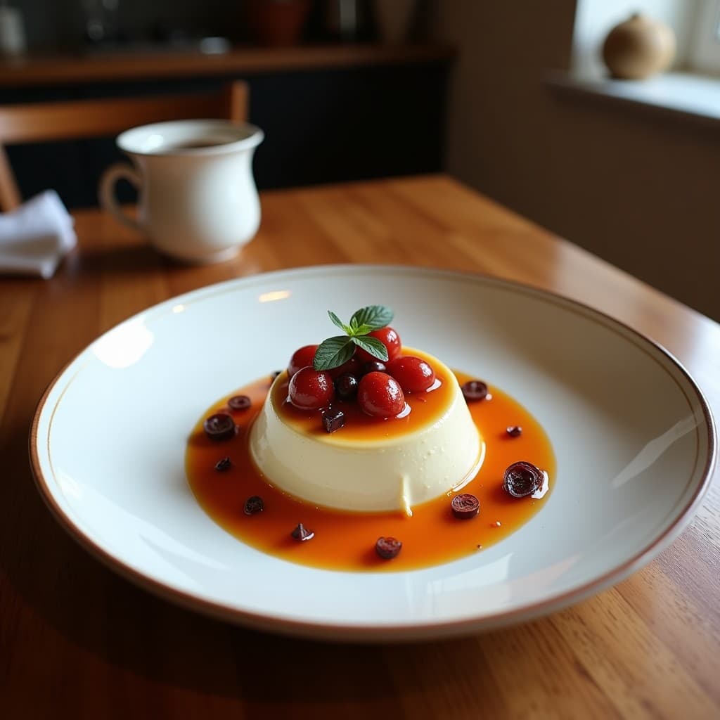 Plato hondo de cerámica blanca con crema de espárragos morados y azafrán vegana, de color morado intenso y textura sedosa, decorada con puntas de espárragos cocidas y crujiente de almendras tostadas doradas. Fondo rústico con hilo de aceite de oliva y pimentón espolvoreado.
