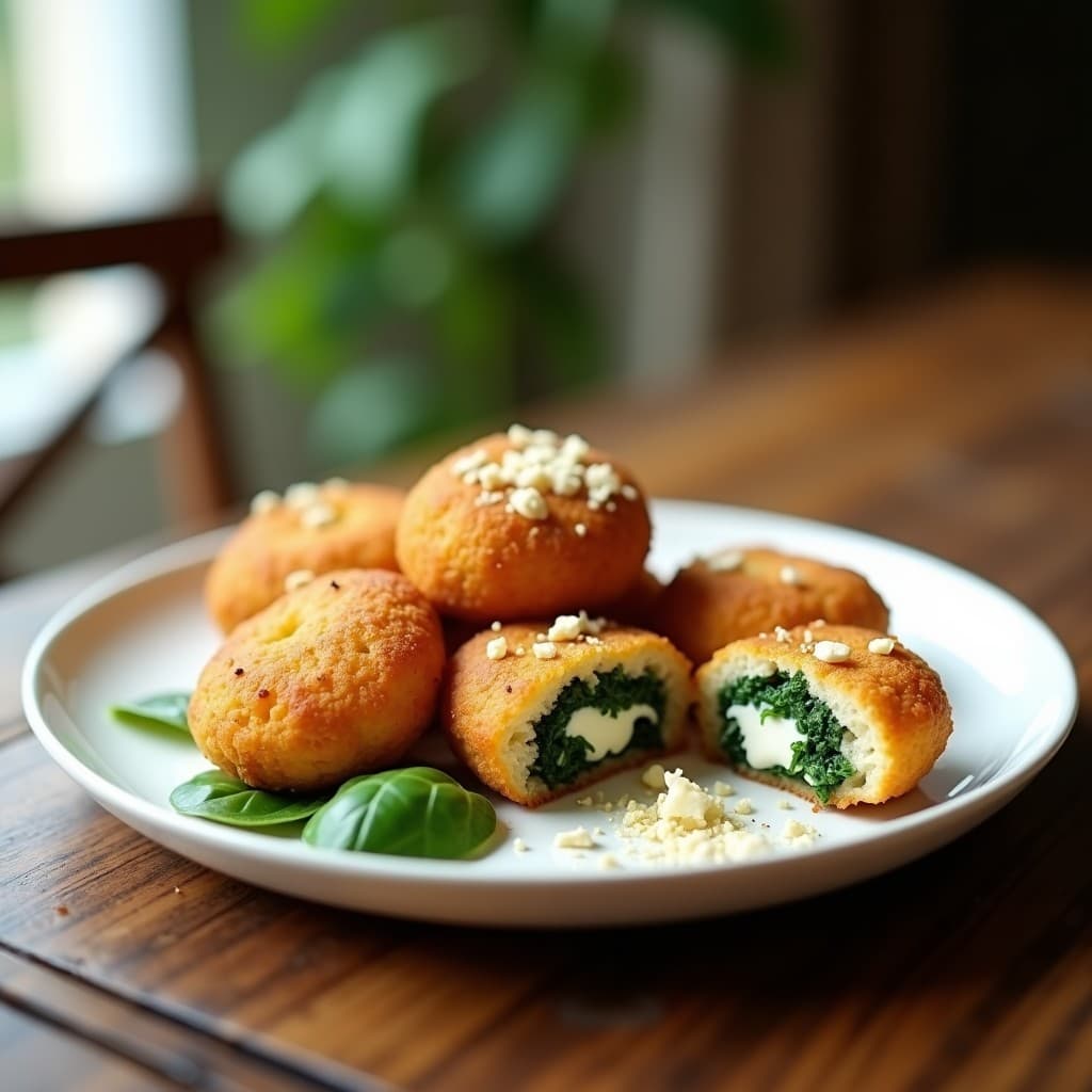 Croquetas de Espinacas y Queso de Cabra: Receta en Airfryer con Touch de Nuez Moscada
